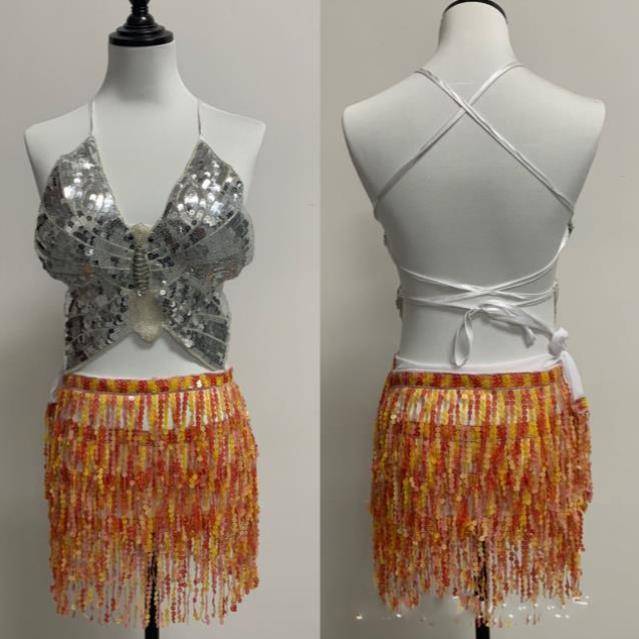 Orange and yellow four-layer tutus (must be customised)
